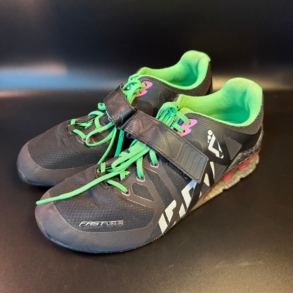Inov-8 Fastlift 315 Weightlifting Shoes Crossfit Gym Training Black M8 W9.5 - Picture 1 of 7